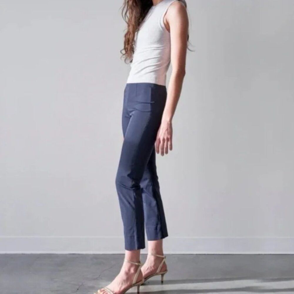 Raffaello Rossi Navy Blue Penny 6/8 Cropped Pull On Pants Size EU 32 US 2